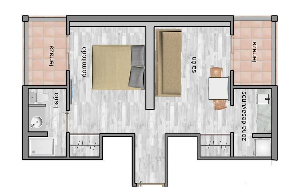 Gasthuis Hostal Sa Vinya Suites 30-35M2 Portinatx